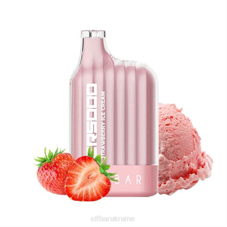 ELFBAR Best Flavor Disposable Vape CR5000 Big Sale 866HL18 Strawberry Ice Cream