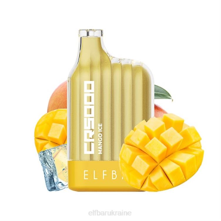 ELFBAR Best Flavor Disposable Vape CR5000 Ice Series 866HL22 Mango Ice