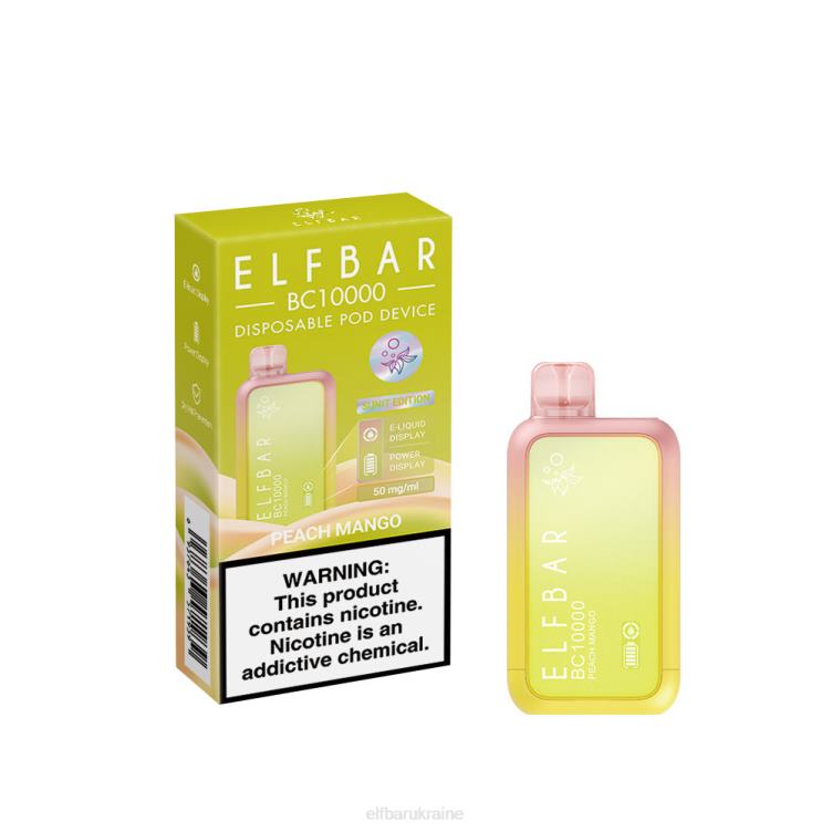 ELFBAR Disposable Vape New BC10000 10000Puffs 866HL42 Peach Mango