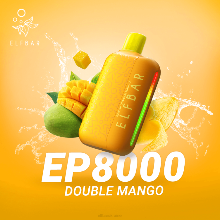 ELFBAR Disposable Vape New EP8000 Puffs 866HL68 Double Mango