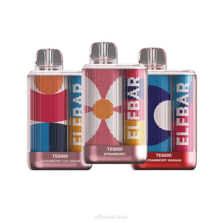 ELFBAR Disposable Vape TE6000 Strawberry Combos 866HL94 Strawberry Banana