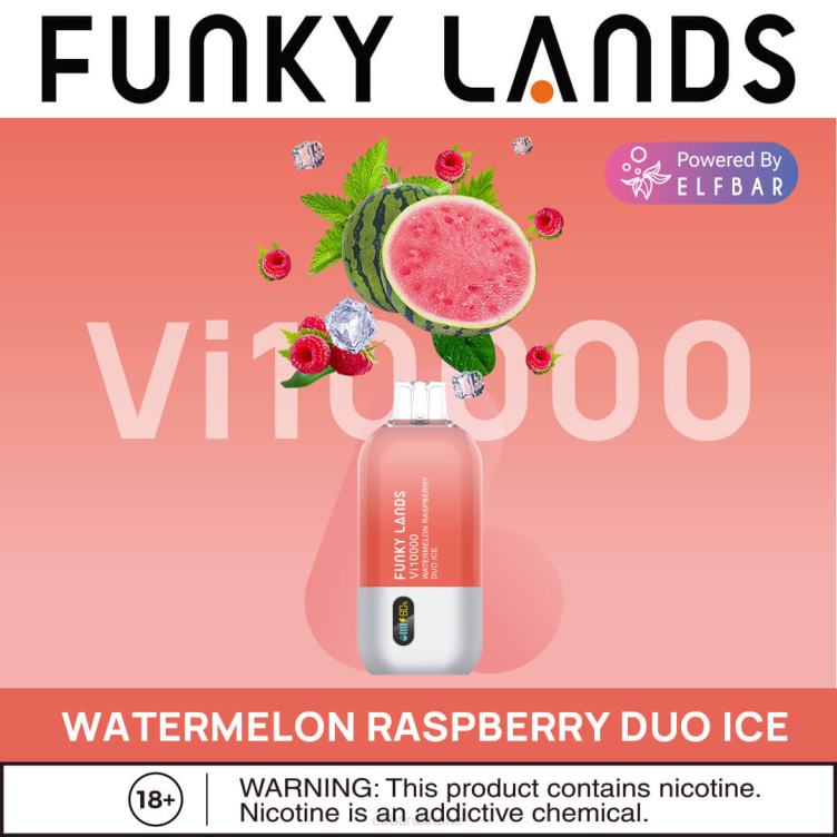 ELFBAR Funky Lands Best Flavor Disposable Vape Vi10000 Iced Series 866HL154 Watermelon Ice