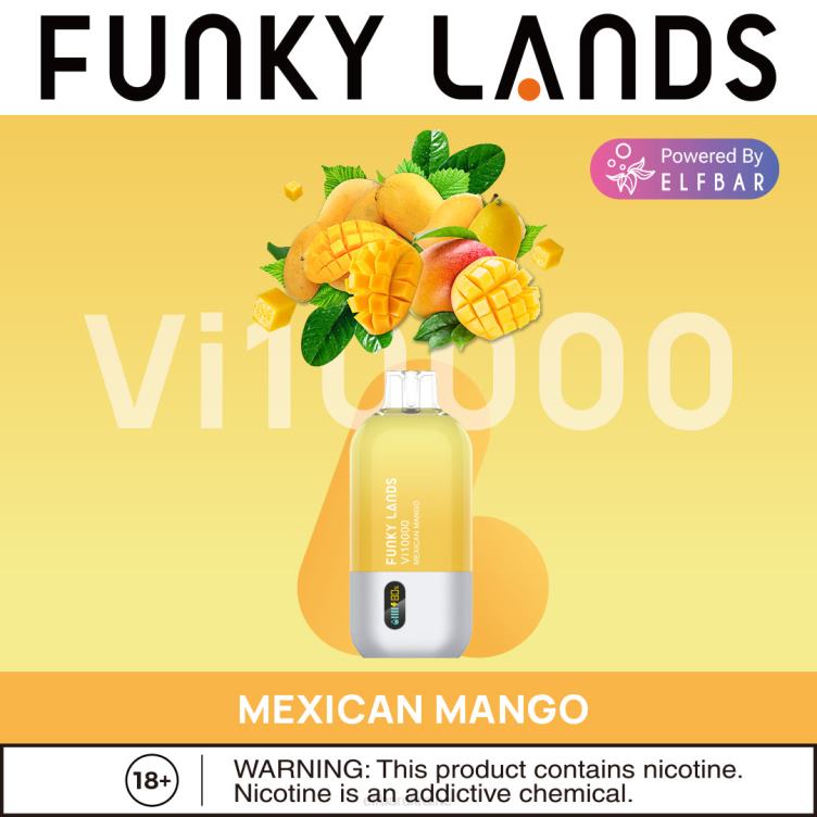 ELFBAR Funky Lands Best Flavor Disposable Vape Vi10000 Top Sale 866HL157 Mexican Mango