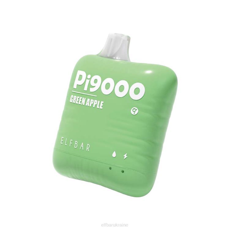 ELFBAR Pi9000 Disposable Vape 9000 Puffs 866HL110 Green Apple