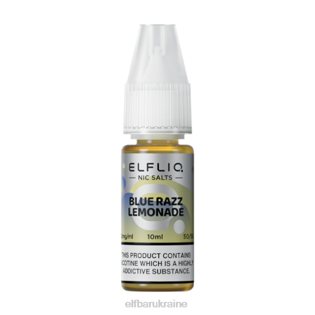 ELFBAR ELFLIQ Blue Razz Lemonade Nic Salts - 10ml-10 mg/ml VZDZ217