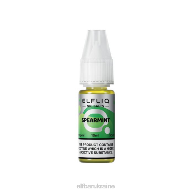 ELFBAR ELFLIQ Spearmint Nic Salts - 10ml-10 mg/ml VZDZ207