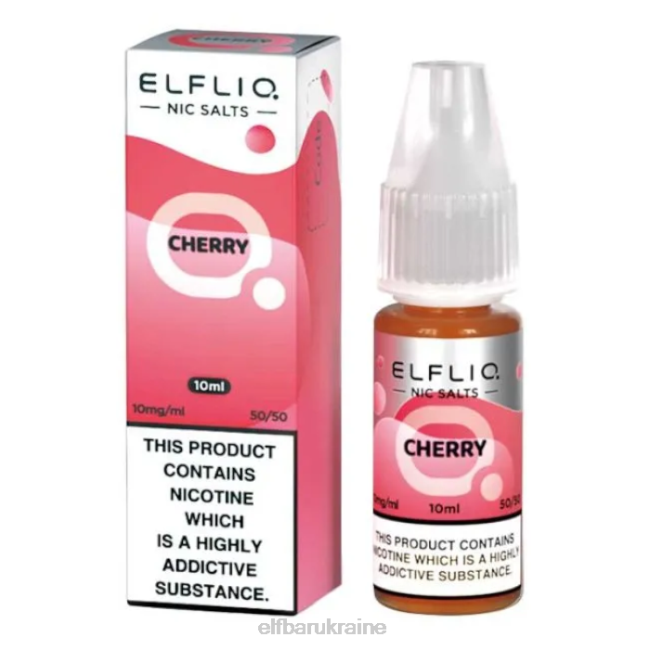 ELFBAR ElfLiq Nic Salts - Cherry - 10ml-10 mg/ml VZDZ199