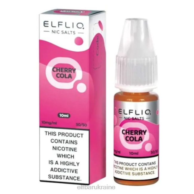 ELFBAR ElfLiq Nic Salts - Cherry Cola - 10ml-10 mg/ml VZDZ196