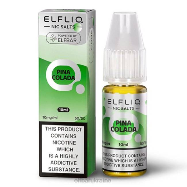 ELFBAR ElfLiq Nic Salts - Pina Colada - 10ml-10 mg/ml VZDZ175