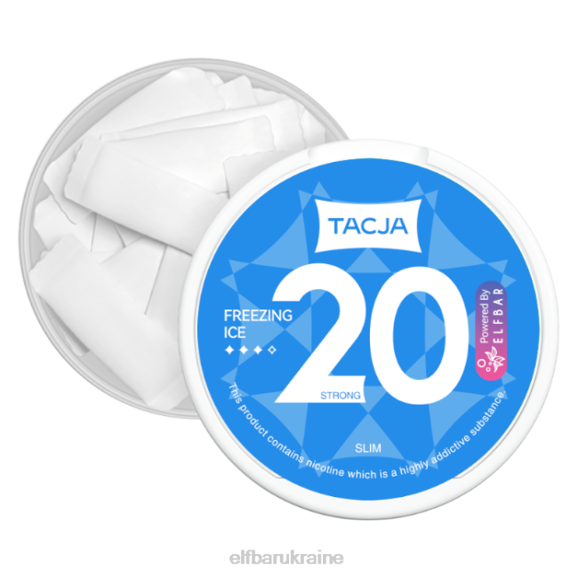 ELFBAR TACJA Nicotine Pouch - Freezing Ice - 1PK-12mg/g VZDZ228
