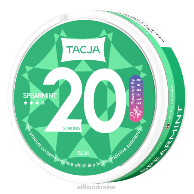 ELFBAR TACJA Nicotine Pouch - Spearmint - 1PK-12mg/g VZDZ225