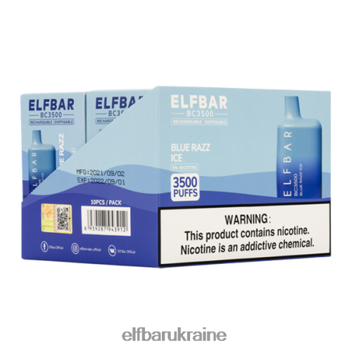 ELFBAR Blue Razz Ice 3500 Consumer - Single - 50mg ZH46BL55