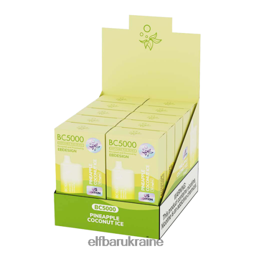 ELFBAR Pineapple Coconut Ice BC5000 Consumer - Single ZH46BL39