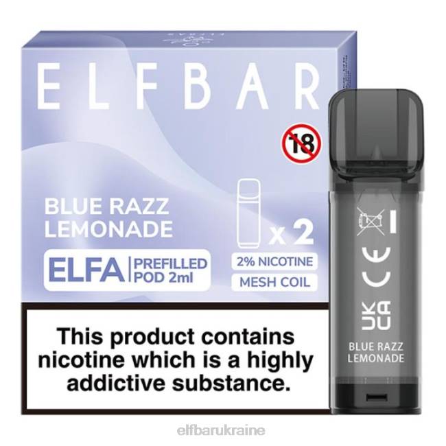 ELFBAR Elfa Pre-Filled Pod - 2ml - 20mg (2 Pack) VZDZ110 Lemon Mint