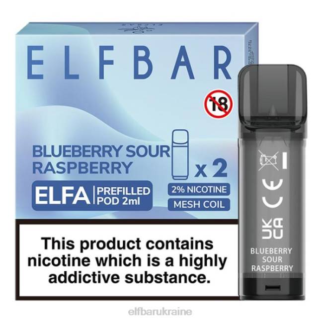 ELFBAR Elfa Pre-Filled Pod - 2ml - 20mg (2 Pack) VZDZ110 Lemon Mint
