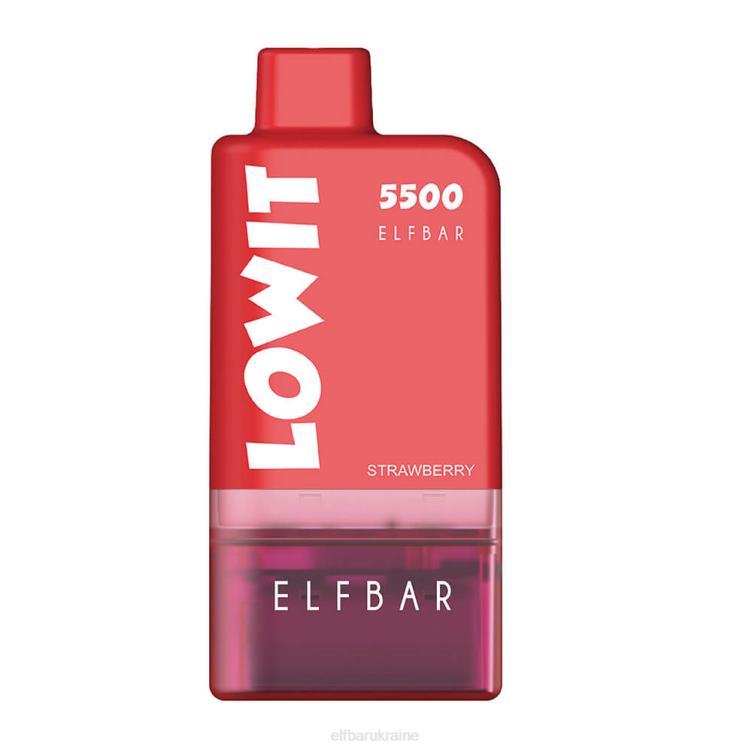 ELFBAR Prefilled Pod Kit LOWIT 5500 2%Nic 866HL125 Strawberry Ice