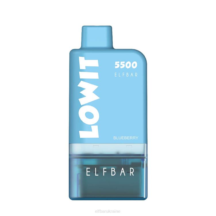 ELFBAR Prefilled Pod Kit LOWIT 5500 2%Nic 866HL126 Blue Raspberry