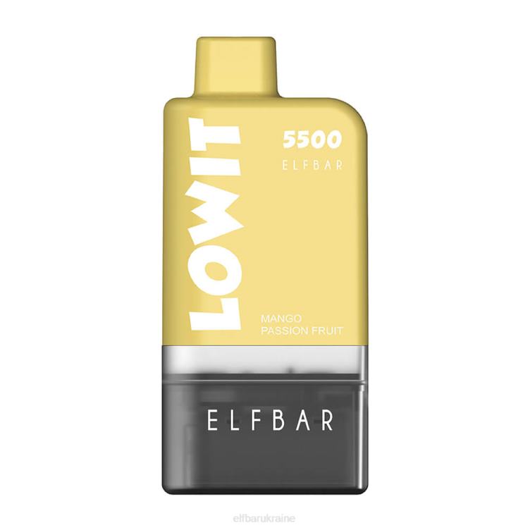 ELFBAR Prefilled Pod Kit LOWIT 5500 2%Nic 866HL130 Juicy Peach