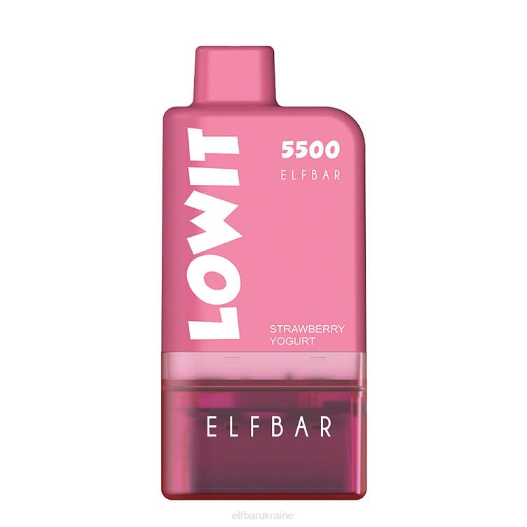 ELFBAR Prefilled Pod Kit LOWIT 5500 2%Nic 866HL132 Strawberry Yogurt